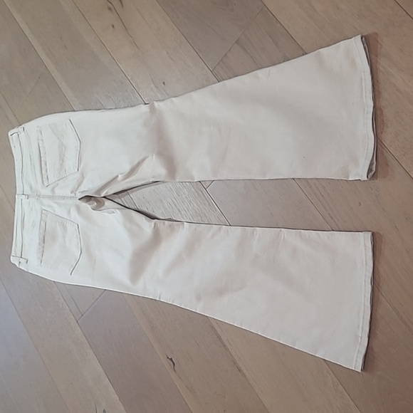 EUC Idyllwind Pants Women's sz 12/32L Cream/Tan High Rise Bootcut Pants - Picture 4 of 13